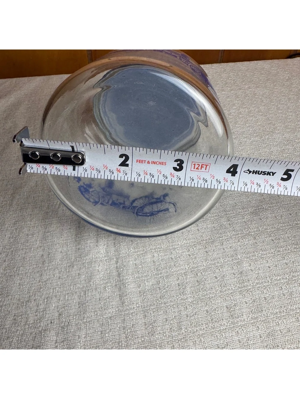 Vintage Ford’s 1st Automobile Glass Apothecary Jar Cobalt Blue Bubble Lid